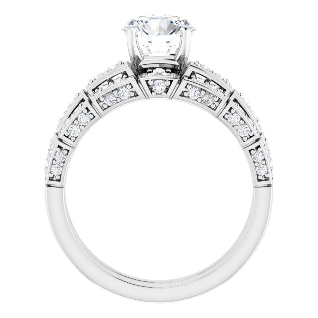 1.59 Round Lab-Grown GH/VS2+ Modern Sidestone Engagement Ring in 14KW | AllComponents_ViewB_4