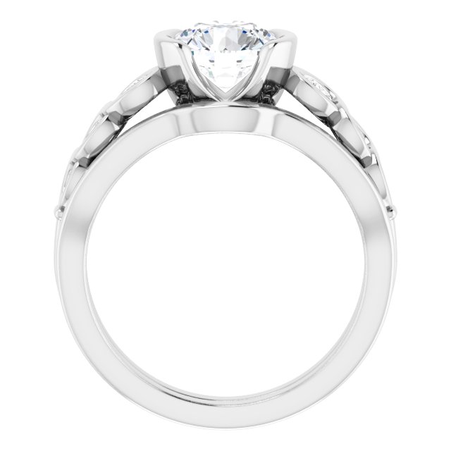 1.54 Round Lab-Grown GH/VS2+ Infinity Sidestone Engagement Ring in PLAT | AllComponents_ViewB_4 1.54 Round Lab-Grown GH/VS2+ Infinity Sidestone Engagement Ring in PLAT | AllComponents_ViewB_4