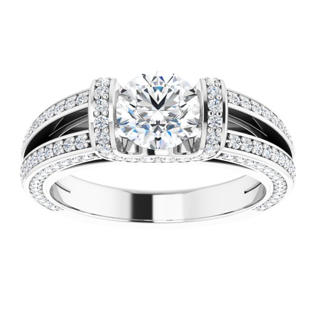 1.57 Tcw Round Lab-Grown GH/VS2+ Suspended Halo Engagement Ring in 14KW | ViewS 1.57 Tcw Round Lab-Grown GH/VS2+ Suspended Halo Engagement Ring in 14KW | ViewS