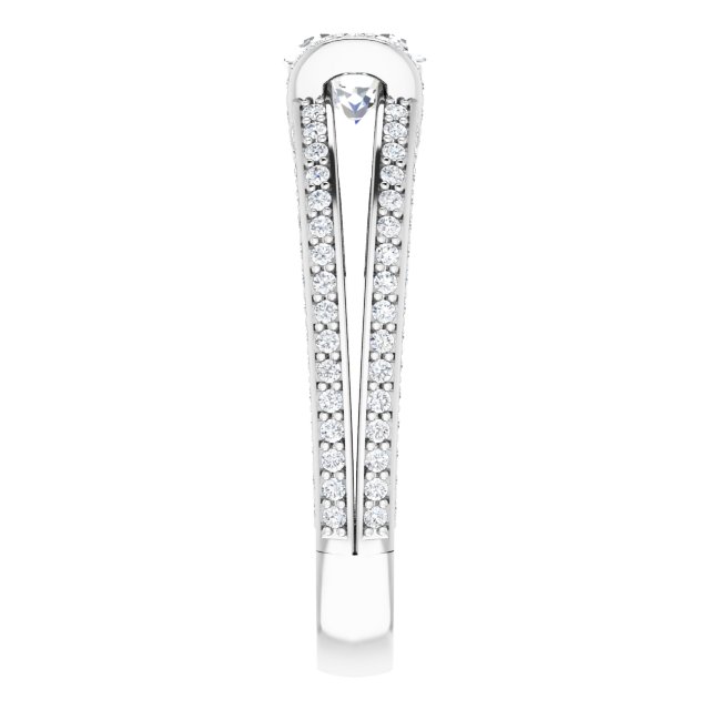 1.57 Tcw Round Lab-Grown GH/VS2+ Suspended Halo Engagement Ring in 14KW | ViewE 1.57 Tcw Round Lab-Grown GH/VS2+ Suspended Halo Engagement Ring in 14KW | ViewE