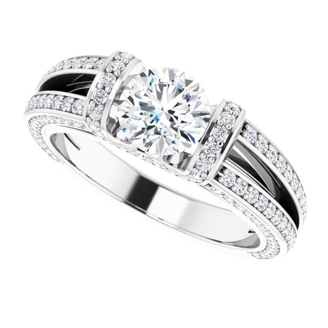 1.57 Tcw Round Lab-Grown GH/VS2+ Suspended Halo Engagement Ring in 14KW | View5 1.57 Tcw Round Lab-Grown GH/VS2+ Suspended Halo Engagement Ring in 14KW | View5
