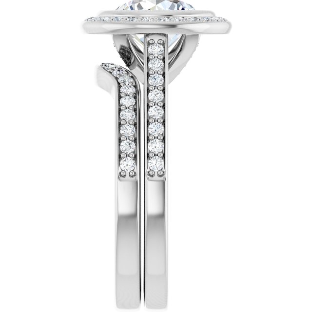 2.43 Tcw Round Lab-Grown GH/VS2+ Modern Halo Engagement Ring in 14KW | AllComponents_ViewE 2.43 Tcw Round Lab-Grown GH/VS2+ Modern Halo Engagement Ring in 14KW | AllComponents_ViewE