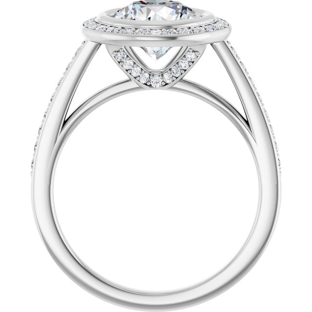2.43 Tcw Round Lab-Grown GH/VS2+ Modern Halo Engagement Ring in 14KW | ViewB_4 2.43 Tcw Round Lab-Grown GH/VS2+ Modern Halo Engagement Ring in 14KW | ViewB_4