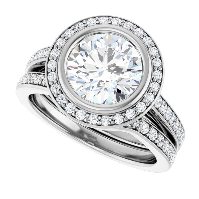 2.43 Tcw Round Lab-Grown GH/VS2+ Modern Halo Engagement Ring in 14KW | AllComponents_View5 2.43 Tcw Round Lab-Grown GH/VS2+ Modern Halo Engagement Ring in 14KW | AllComponents_View5