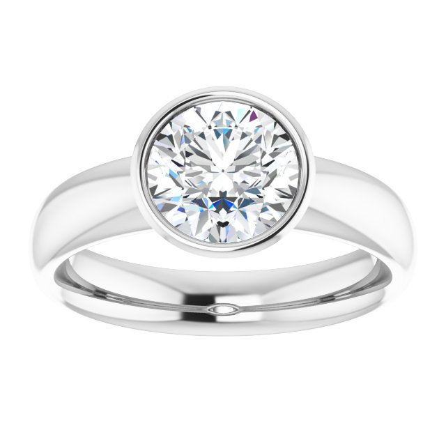 1.50 carat Round Lab-Grown GH/VS2+ Modern Solitaire Engagement Ring in PLAT | ViewS 1.50 carat Round Lab-Grown GH/VS2+ Modern Solitaire Engagement Ring in PLAT | ViewS