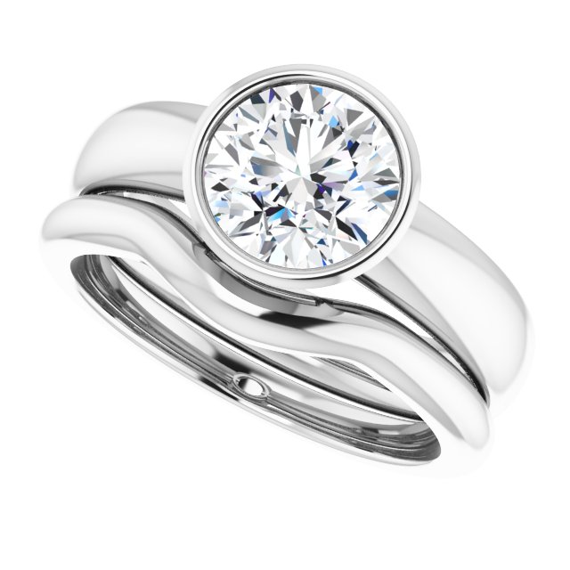 1.50 carat Round Lab-Grown GH/VS2+ Modern Solitaire Engagement Ring in PLAT | AllComponents_View5 1.50 carat Round Lab-Grown GH/VS2+ Modern Solitaire Engagement Ring in PLAT | AllComponents_View5