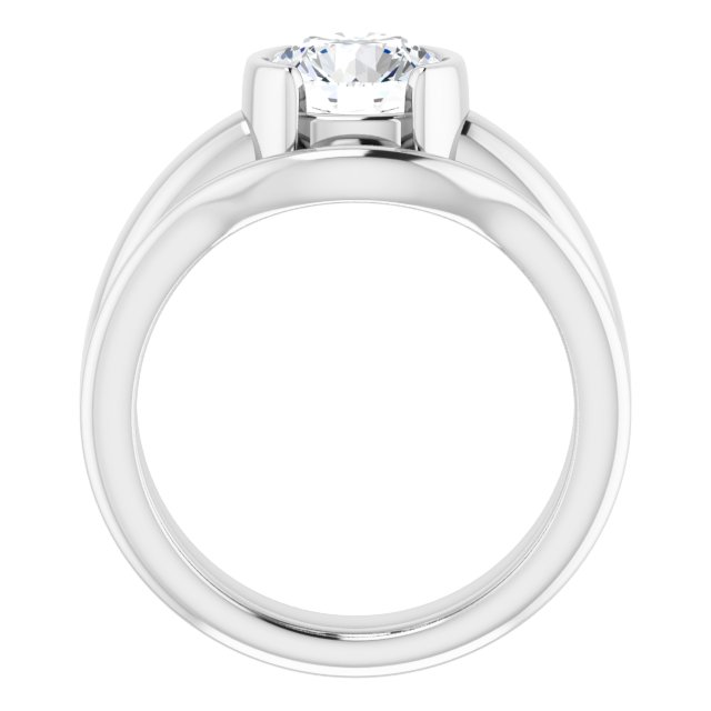 1.50 carat Round Lab-Grown GH/VS2+ Classic Solitaire Engagement Ring in 14KW | AllComponents_ViewB_4 1.50 carat Round Lab-Grown GH/VS2+ Classic Solitaire Engagement Ring in 14KW | AllComponents_ViewB_4