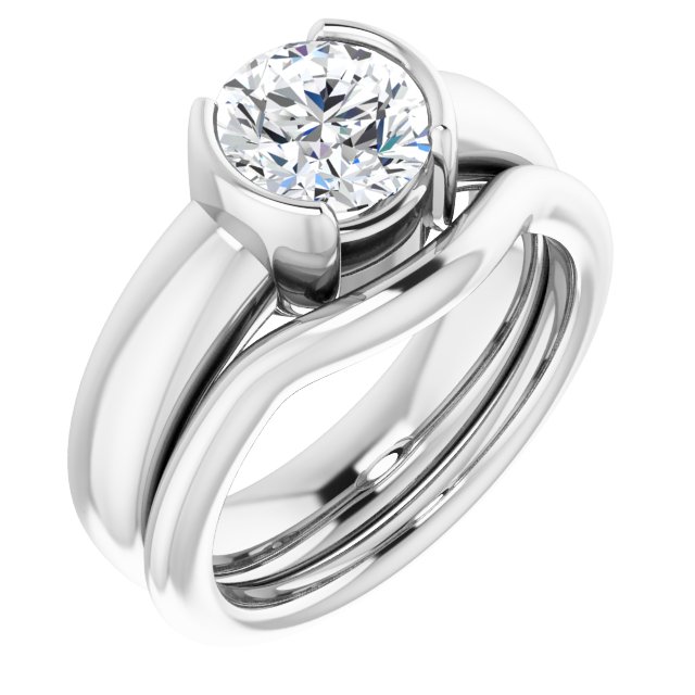 1.50 carat Round Lab-Grown GH/VS2+ Classic Solitaire Engagement Ring in 14KW | AllComponents_ViewA 1.50 carat Round Lab-Grown GH/VS2+ Classic Solitaire Engagement Ring in 14KW | AllComponents_ViewA