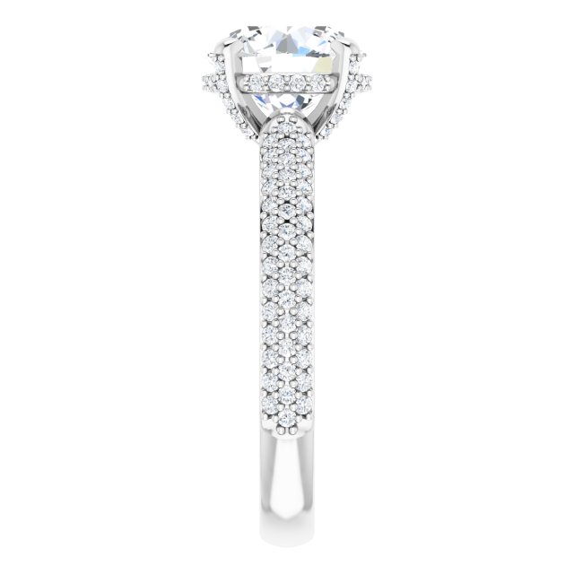 2.72 Tcw Round Lab-Grown GH/VS2+ Modern Hidden Halo Engagement Ring in PLAT | ViewE 2.72 Tcw Round Lab-Grown GH/VS2+ Modern Hidden Halo Engagement Ring in PLAT | ViewE
