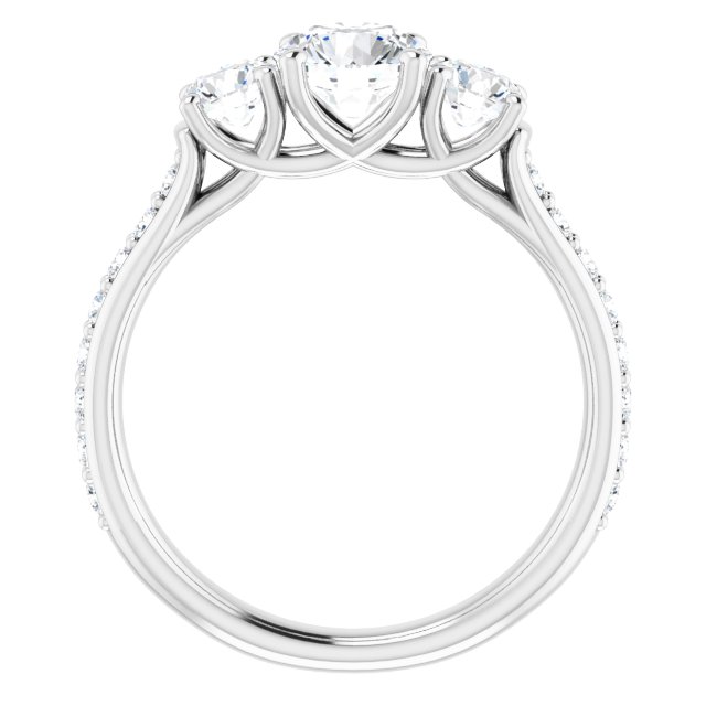 1.53 tcw Round Lab-Grown GH/VS2+ Trellis Three Stone Engagement Ring in PLAT | ViewB_4 1.53 tcw Round Lab-Grown GH/VS2+ Trellis Three Stone Engagement Ring in PLAT | ViewB_4