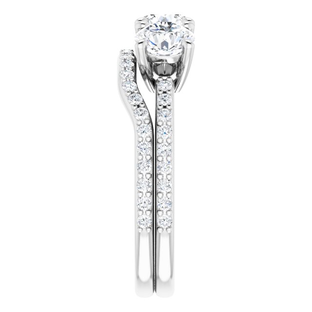 1.68 tcw Round Lab-Grown GH/VS2+ Classic Three Stone Engagement Ring in PLAT | AllComponents_ViewE