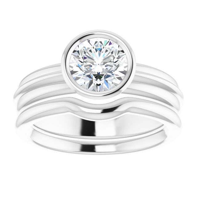 1.00 carat Round Diamond GH/VS2+ Classic Solitaire Engagement Ring in 14KW | AllComponents_ViewS 1.00 carat Round Diamond GH/VS2+ Classic Solitaire Engagement Ring in 14KW | AllComponents_ViewS