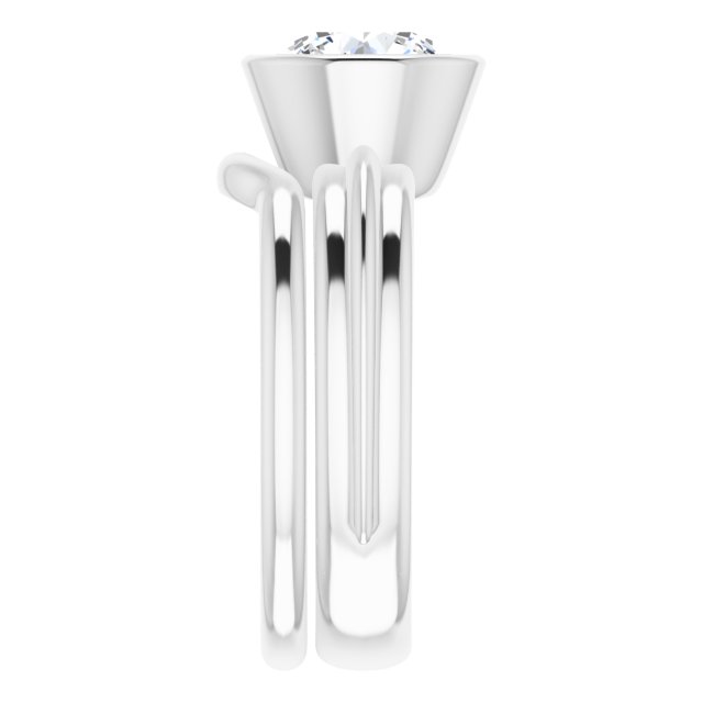 2.00 carat Round Lab-Grown GH/VS2+ Classic Solitaire Engagement Ring in 14KW | AllComponents_ViewE 2.00 carat Round Lab-Grown GH/VS2+ Classic Solitaire Engagement Ring in 14KW | AllComponents_ViewE