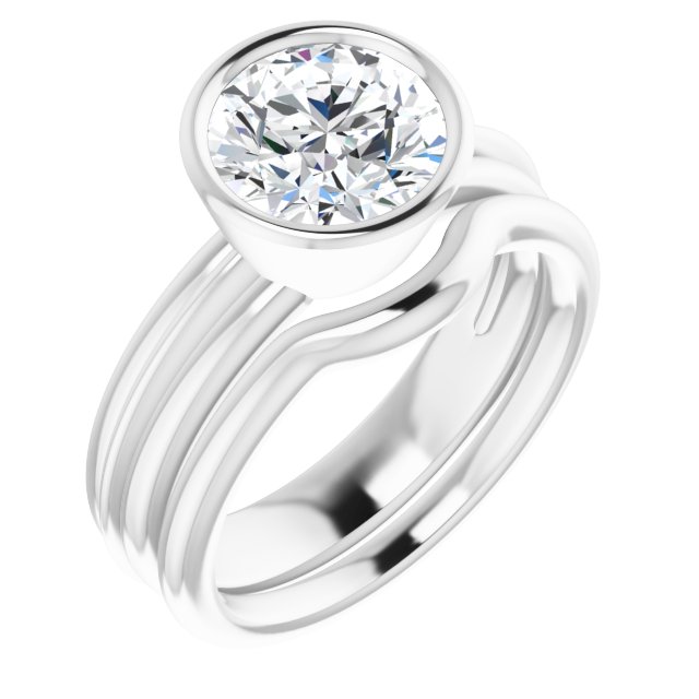 2.00 carat Round Lab-Grown GH/VS2+ Classic Solitaire Engagement Ring in 14KW | AllComponents_ViewA 2.00 carat Round Lab-Grown GH/VS2+ Classic Solitaire Engagement Ring in 14KW | AllComponents_ViewA
