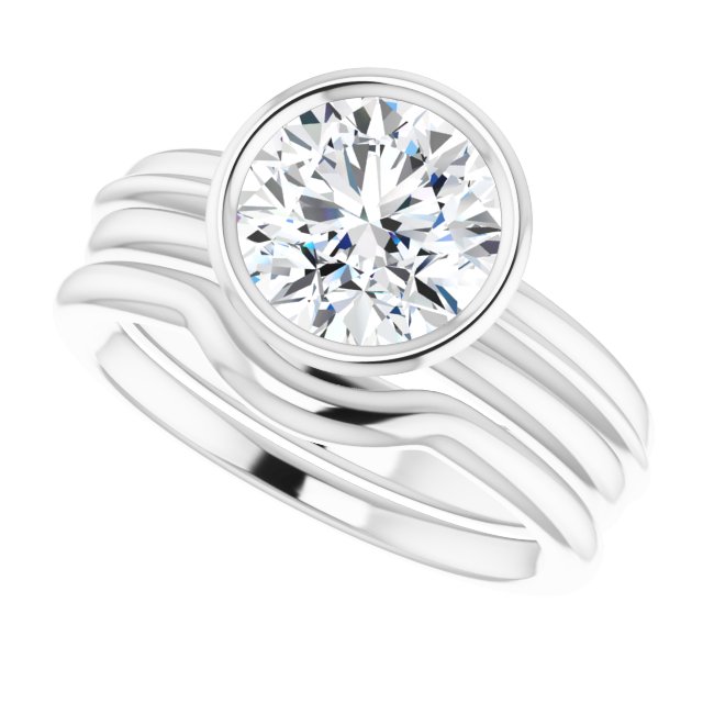 2.00 carat Round Lab-Grown GH/VS2+ Classic Solitaire Engagement Ring in 14KW | AllComponents_View5 2.00 carat Round Lab-Grown GH/VS2+ Classic Solitaire Engagement Ring in 14KW | AllComponents_View5