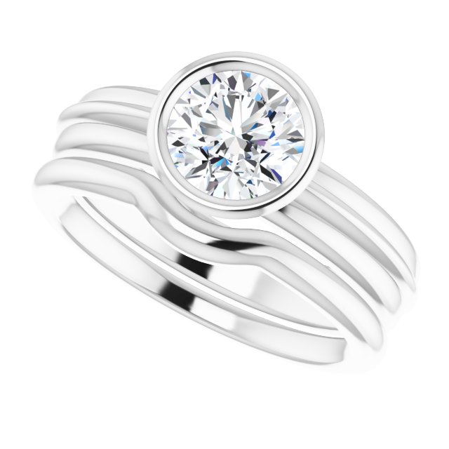 1.00 carat Round Diamond GH/VS2+ Classic Solitaire Engagement Ring in 14KW | AllComponents_View5 1.00 carat Round Diamond GH/VS2+ Classic Solitaire Engagement Ring in 14KW | AllComponents_View5
