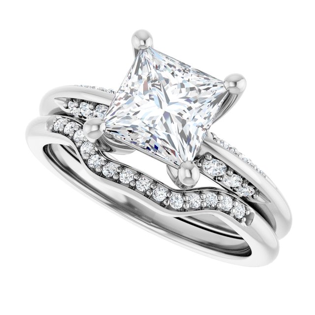 1.86 Square Lab-Grown GH/VS2+ Modern Sidestone Engagement Ring in 18KW | AllComponents_View5 1.86 Square Lab-Grown GH/VS2+ Modern Sidestone Engagement Ring in 18KW | AllComponents_View5