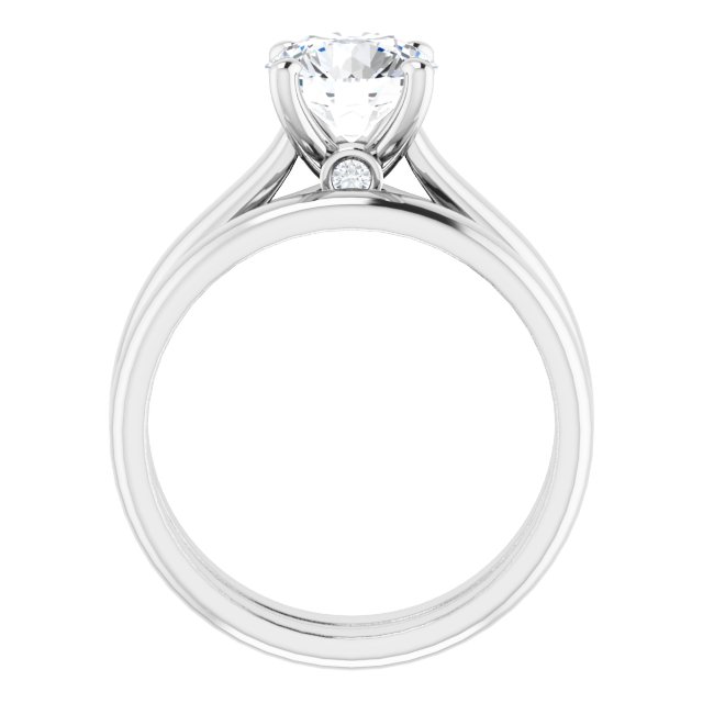 1.54 carat Round Lab-Grown GH/VS2+ Modern Solitaire Engagement Ring in 14KW | AllComponents_ViewB_4 1.54 carat Round Lab-Grown GH/VS2+ Modern Solitaire Engagement Ring in 14KW | AllComponents_ViewB_4