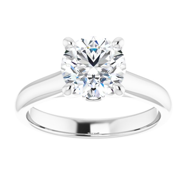 1.54 carat Round Lab-Grown GH/VS2+ Modern Solitaire Engagement Ring in 14KW | ViewS 1.54 carat Round Lab-Grown GH/VS2+ Modern Solitaire Engagement Ring in 14KW | ViewS