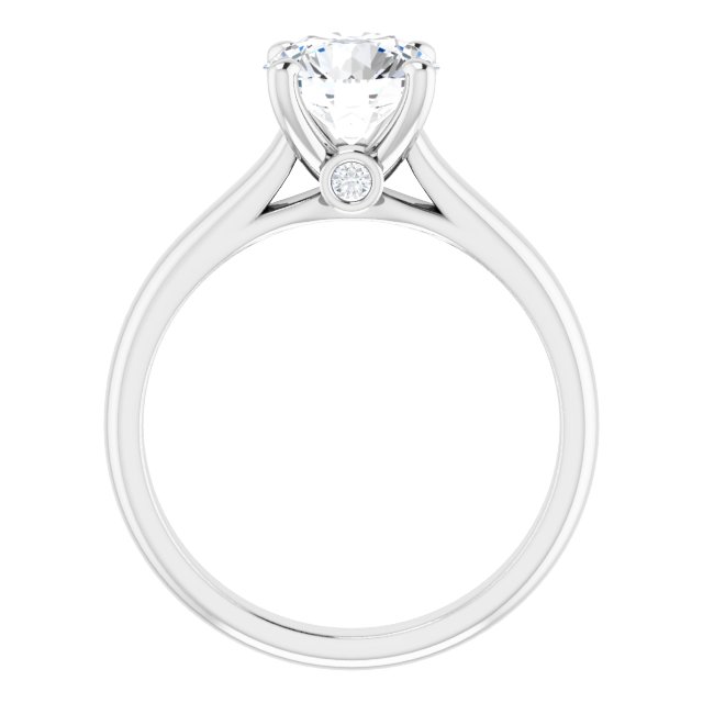 1.54 carat Round Lab-Grown GH/VS2+ Modern Solitaire Engagement Ring in 14KW | ViewB_4 1.54 carat Round Lab-Grown GH/VS2+ Modern Solitaire Engagement Ring in 14KW | ViewB_4