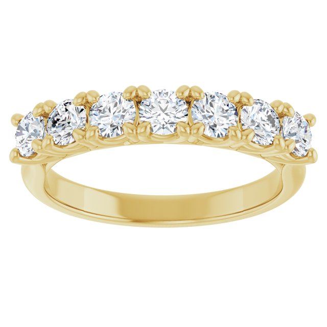 Seven Stone 0.84 Round Diamond EF/VS1+ Anniversary Ring in 14KY | ViewS Seven Stone 0.84 Round Diamond EF/VS1+ Anniversary Ring in 14KY | ViewS