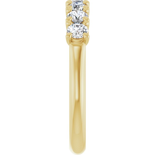 Seven Stone 0.84 Round Diamond EF/VS1+ Anniversary Ring in 14KY | ViewE Seven Stone 0.84 Round Diamond EF/VS1+ Anniversary Ring in 14KY | ViewE
