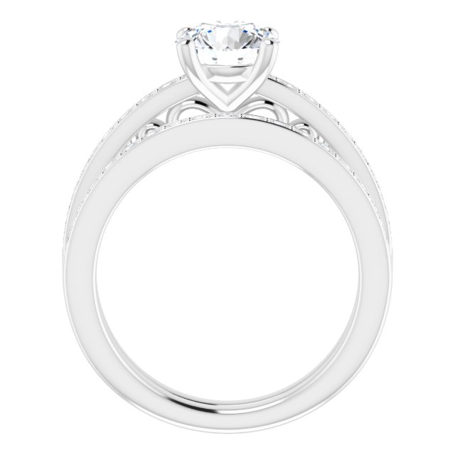 1.44 Round Lab-Grown GH/VS2+ Sculptural Sidestone Engagement Ring in 14KW | AllComponents_ViewB_4 1.44 Round Lab-Grown GH/VS2+ Sculptural Sidestone Engagement Ring in 14KW | AllComponents_ViewB_4