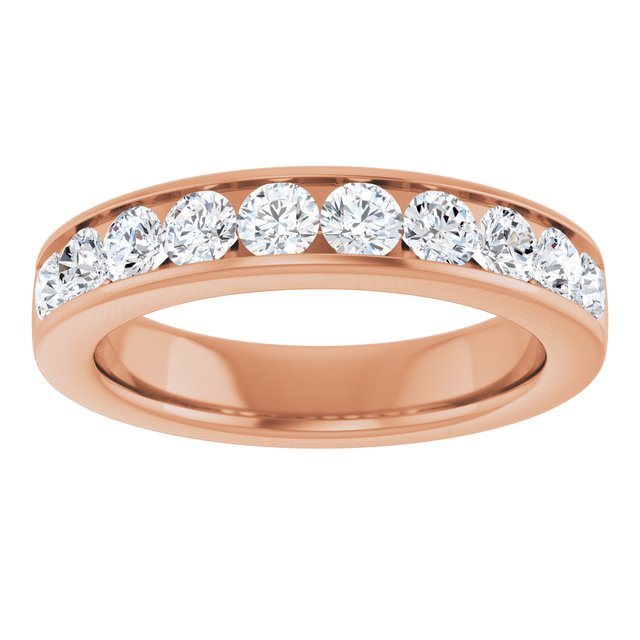 Classic 1.00 Round Moissanite DEF/VVS Anniversary Ring in 14KR | ViewS Classic 1.00 Round Moissanite DEF/VVS Anniversary Ring in 14KR | ViewS