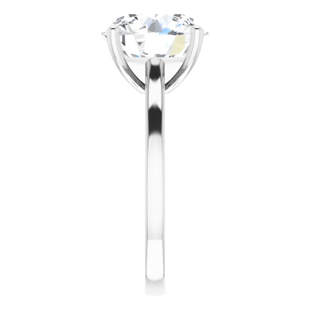 4.75 carat Round Moissanite DEF/VVS Vintage Solitaire Engagement Ring in 14KW | ViewE 4.75 carat Round Moissanite DEF/VVS Vintage Solitaire Engagement Ring in 14KW | ViewE