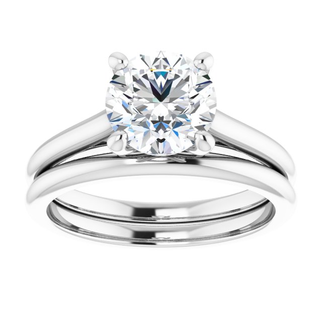 1.50 carat Round Lab-Grown GH/VS2+ Infinity Solitaire Engagement Ring in PLAT | AllComponents_ViewS 1.50 carat Round Lab-Grown GH/VS2+ Infinity Solitaire Engagement Ring in PLAT | AllComponents_ViewS