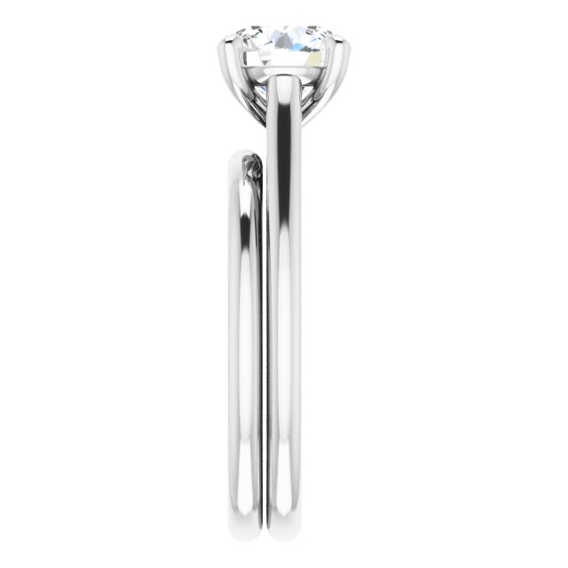 1.50 carat Round Lab-Grown GH/VS2+ Infinity Solitaire Engagement Ring in PLAT | AllComponents_ViewE 1.50 carat Round Lab-Grown GH/VS2+ Infinity Solitaire Engagement Ring in PLAT | AllComponents_ViewE