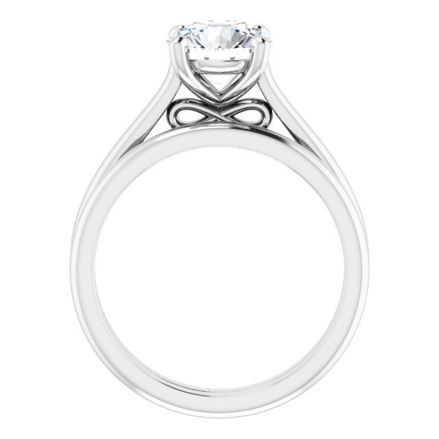 1.50 carat Round Lab-Grown GH/VS2+ Infinity Solitaire Engagement Ring in PLAT | AllComponents_ViewB_4 1.50 carat Round Lab-Grown GH/VS2+ Infinity Solitaire Engagement Ring in PLAT | AllComponents_ViewB_4