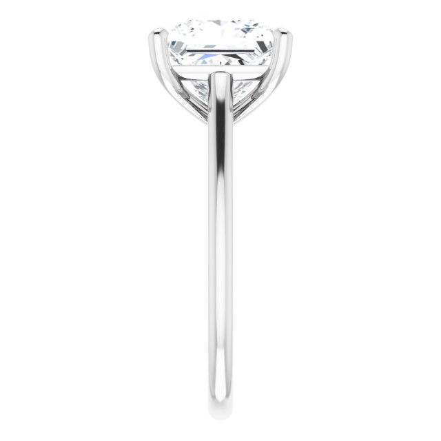4.30 carat Square Moissanite DEF/VVS Infinity Solitaire Engagement Ring in 14KW | ViewE 4.30 carat Square Moissanite DEF/VVS Infinity Solitaire Engagement Ring in 14KW | ViewE