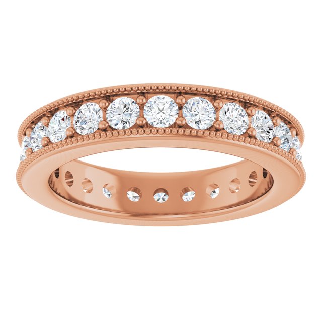 Vintage 1.44 tcw Round Diamond GH/VS2+ Eternity Ring in 14KR | ViewS Vintage 1.44 tcw Round Diamond GH/VS2+ Eternity Ring in 14KR | ViewS