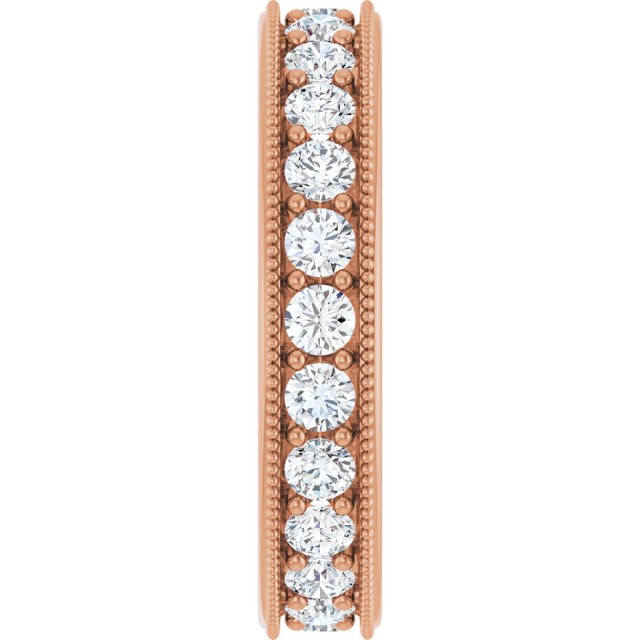 Vintage 1.44 tcw Round Diamond GH/VS2+ Eternity Ring in 14KR | ViewE Vintage 1.44 tcw Round Diamond GH/VS2+ Eternity Ring in 14KR | ViewE