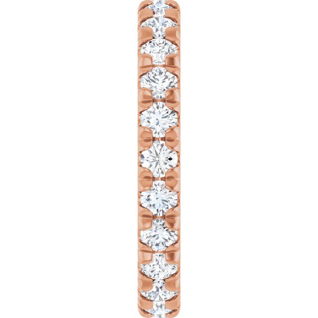 Classic 1.44 tcw Round Moissanite DEF/VVS Eternity Ring in 14KR | ViewE Classic 1.44 tcw Round Moissanite DEF/VVS Eternity Ring in 14KR | ViewE
