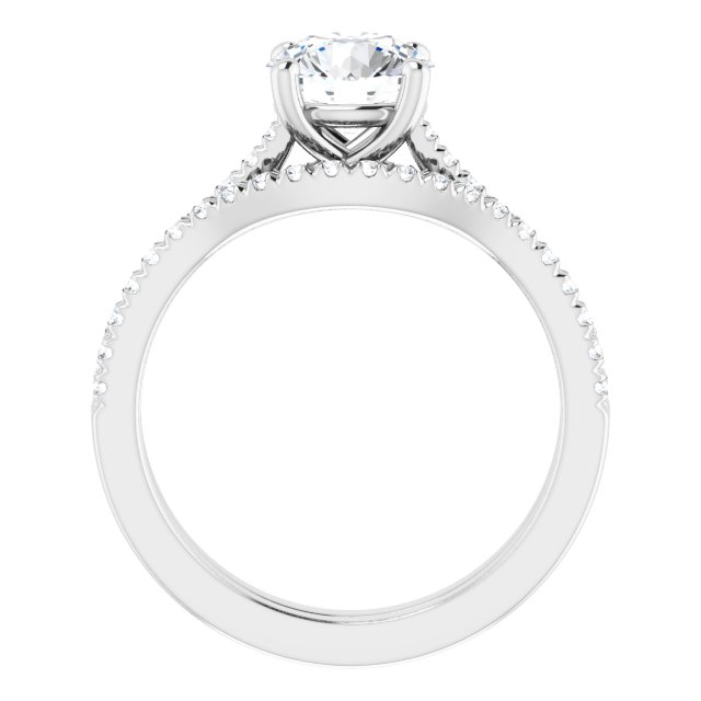 1.42 Round Lab-Grown GH/VS2+ Trellis Sidestone Engagement Ring in 14KW | AllComponents_ViewB_4 1.42 Round Lab-Grown GH/VS2+ Trellis Sidestone Engagement Ring in 14KW | AllComponents_ViewB_4