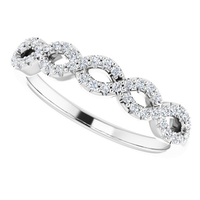 0.22 tcw Round Diamond GH/VS2+ Matching Band in 14KW | View5 0.22 tcw Round Diamond GH/VS2+ Matching Band in 14KW | View5