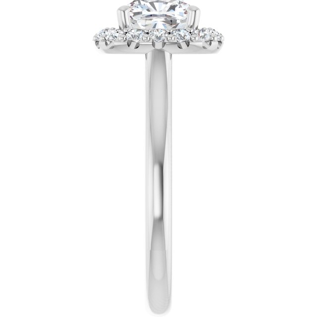2.02 Tcw Cushion Lab-Grown GH/VS2+ Suspended Halo Engagement Ring in 14KW | ViewE 2.02 Tcw Cushion Lab-Grown GH/VS2+ Suspended Halo Engagement Ring in 14KW | ViewE
