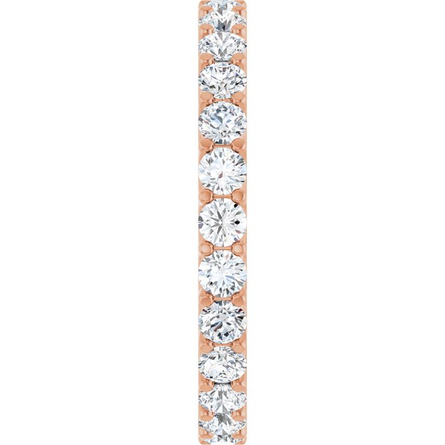 Modern 1.56 tcw Round Moissanite DEF/VVS Eternity Ring in 14KR | ViewE Modern 1.56 tcw Round Moissanite DEF/VVS Eternity Ring in 14KR | ViewE