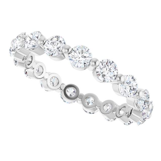 Modern 1.70 tcw Round Diamond EF/VS1+ Eternity Ring in PLAT | View5 Modern 1.70 tcw Round Diamond EF/VS1+ Eternity Ring in PLAT | View5