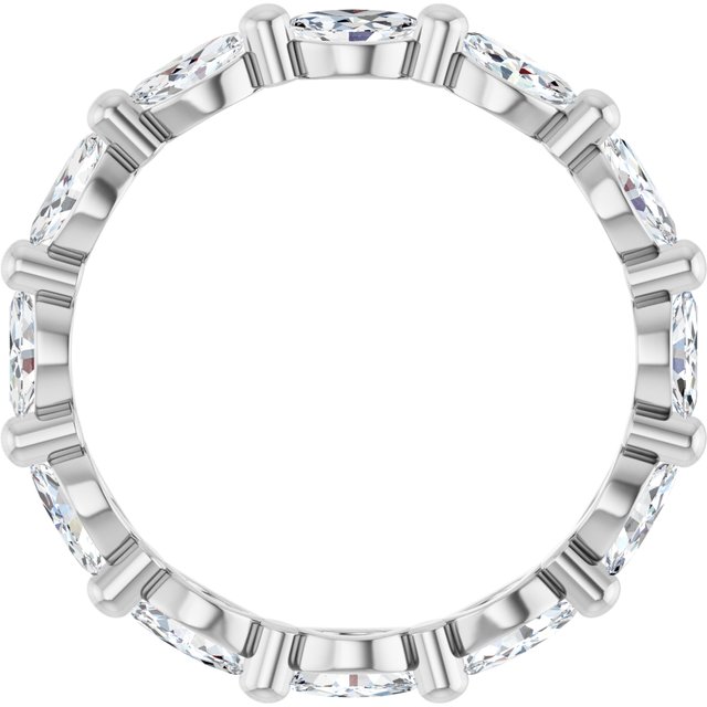 Modern 1.68 tcw Marquise Moissanite DEF/VVS Eternity Ring in 14KW | ViewB_4 Modern 1.68 tcw Marquise Moissanite DEF/VVS Eternity Ring in 14KW | ViewB_4