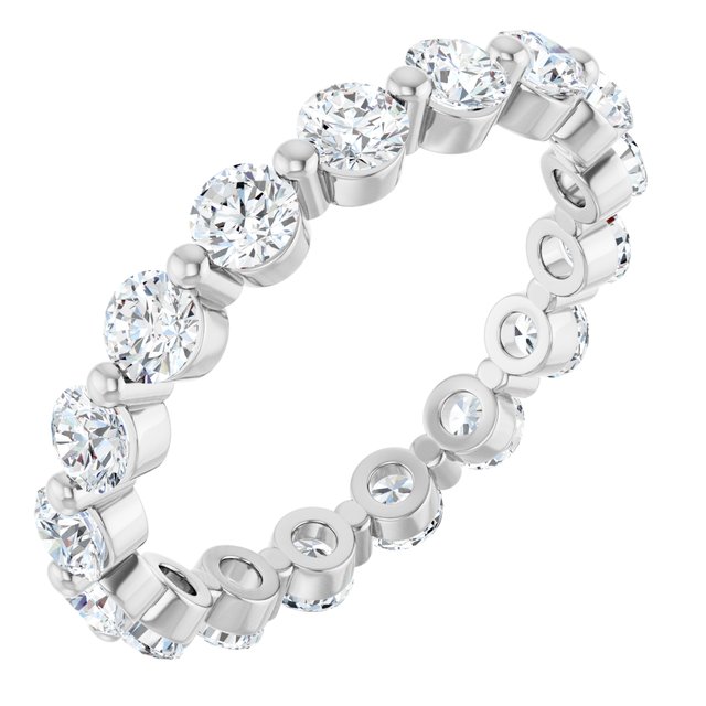 Modern 1.70 tcw Round Diamond EF/VS1+ Eternity Ring in PLAT | ViewA Modern 1.70 tcw Round Diamond EF/VS1+ Eternity Ring in PLAT | ViewA