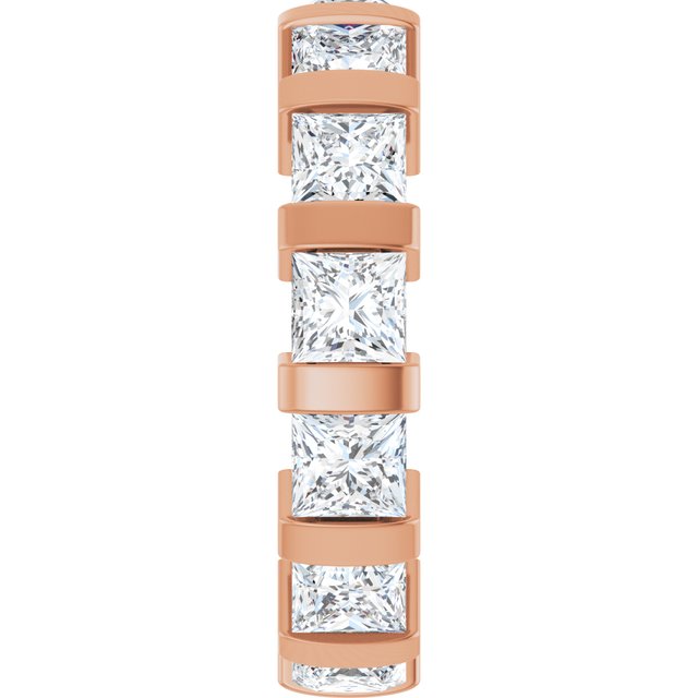 Classic 5.33 tcw Square Lab-Grown EF/VS1+ Eternity Ring in 14KR | ViewE Classic 5.33 tcw Square Lab-Grown EF/VS1+ Eternity Ring in 14KR | ViewE