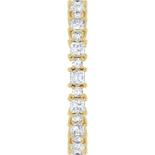 Classic 1.04 tcw Square Lab-Grown D/VVS2+ Eternity Ring in 14KY | ViewE Classic 1.04 tcw Square Lab-Grown D/VVS2+ Eternity Ring in 14KY | ViewE