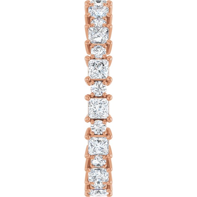 Classic 1.50 tcw Square Lab-Grown D/VVS2+ Eternity Ring in 14KR | ViewE Classic 1.50 tcw Square Lab-Grown D/VVS2+ Eternity Ring in 14KR | ViewE