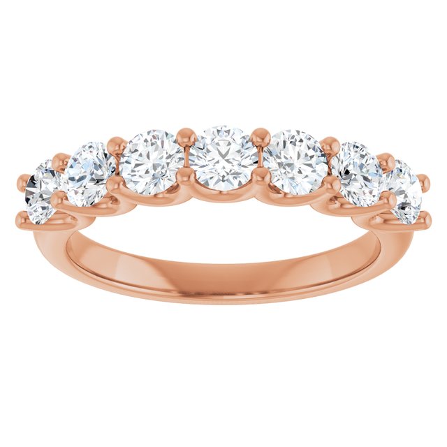 Suspended 1.12 Round Moissanite DEF/VVS Anniversary Ring in 14KR | ViewS Suspended 1.12 Round Moissanite DEF/VVS Anniversary Ring in 14KR | ViewS