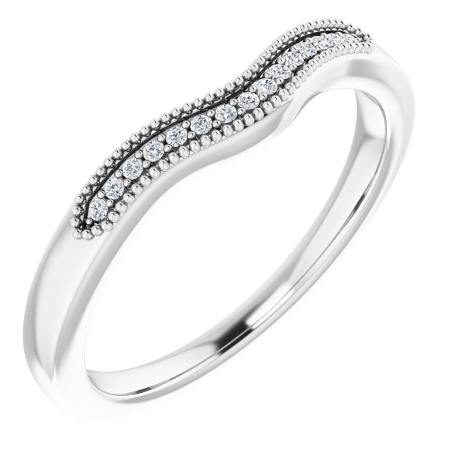 0.05 tcw Round Diamond D/VVS2+ Matching Band in 14KW | ViewA 0.05 tcw Round Diamond D/VVS2+ Matching Band in 14KW | ViewA