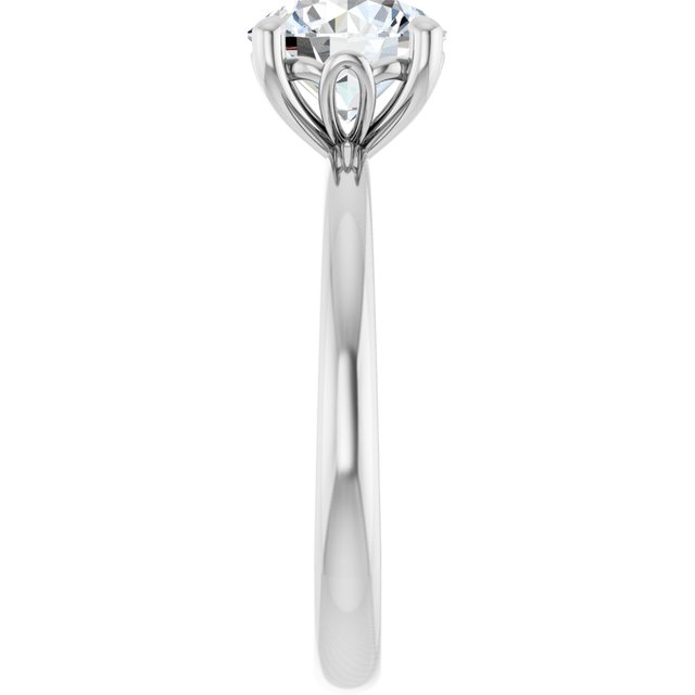 1.50 carat Round Lab-Grown GH/VS2+ Tulip Solitaire Engagement Ring in 14KW | ViewE 1.50 carat Round Lab-Grown GH/VS2+ Tulip Solitaire Engagement Ring in 14KW | ViewE