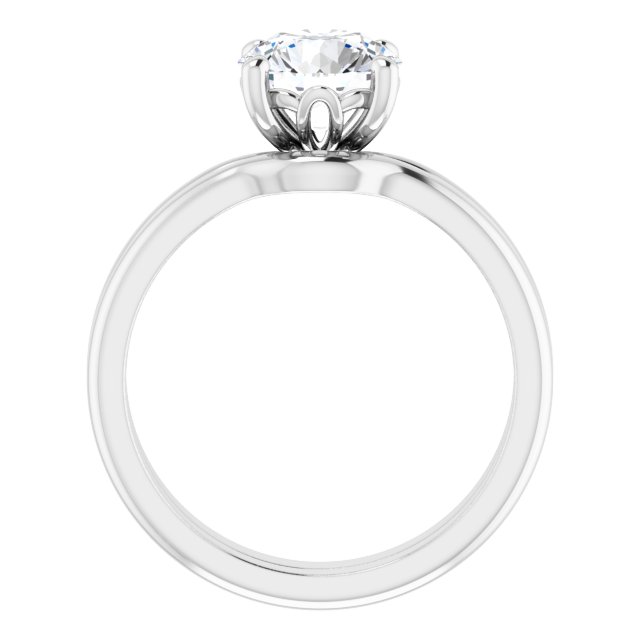 1.50 carat Round Lab-Grown GH/VS2+ Tulip Solitaire Engagement Ring in 14KW | AllComponents_ViewB_4 1.50 carat Round Lab-Grown GH/VS2+ Tulip Solitaire Engagement Ring in 14KW | AllComponents_ViewB_4